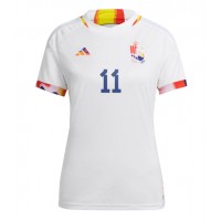 Camiseta Bélgica Yannick Carrasco #11 Visitante Equipación para mujer Mundial 2022 manga corta